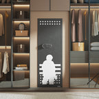 10-12 Gun Safe, Long Gun Cabinet for Rifles and Pistols, Quick Access Rifle Safe with 4 Pistol Pockets and 3 Adjustable Racks, Large Digital Cabinet with Key and Password Lock