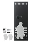 10-12 Gun Safe, Long Gun Cabinet for Rifles and Pistols, Quick Access Rifle Safe with 4 Pistol Pockets and 3 Adjustable Racks, Large Digital Cabinet with Key and Password Lock