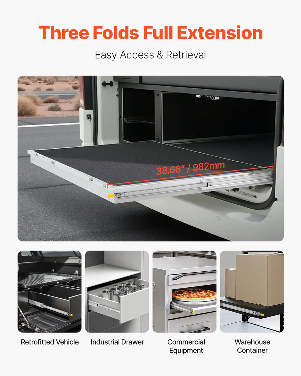 1 Pair Full Extension Drawer Slides 16 18 20 24 30 35 37.4 59 24 32 36 40 48 60 in, 250 lbs Load Capacity Locking Drawer Slides, Ball Bearing with Lock Side Mount Drawer Slide Rail