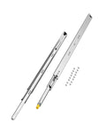 1 Pair Full Extension Drawer Slides 16 18 20 24 30 35 37.4 59 24 32 36 40 48 60 in, 250 lbs Load Capacity Locking Drawer Slides, Ball Bearing with Lock Side Mount Drawer Slide Rail